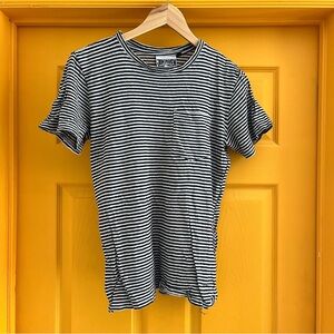Jungmaven Hemp Black and White Striped T-Shirt